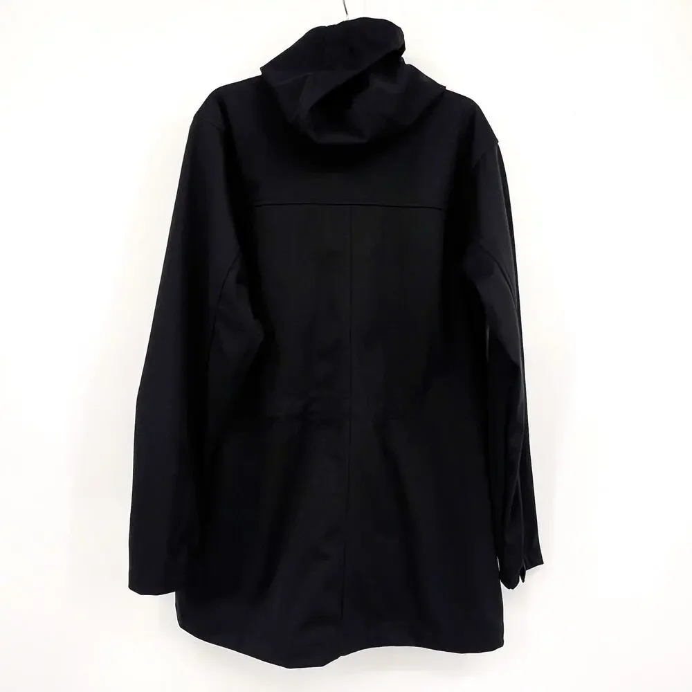 COLUMBIA Women's Rose Winds Softshell Jacket Medium Black Hooded Long Sleeve NWT